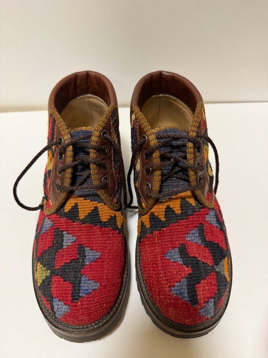 Prestige Shoes - Turkish Kilim Tapestry Ankle Boots